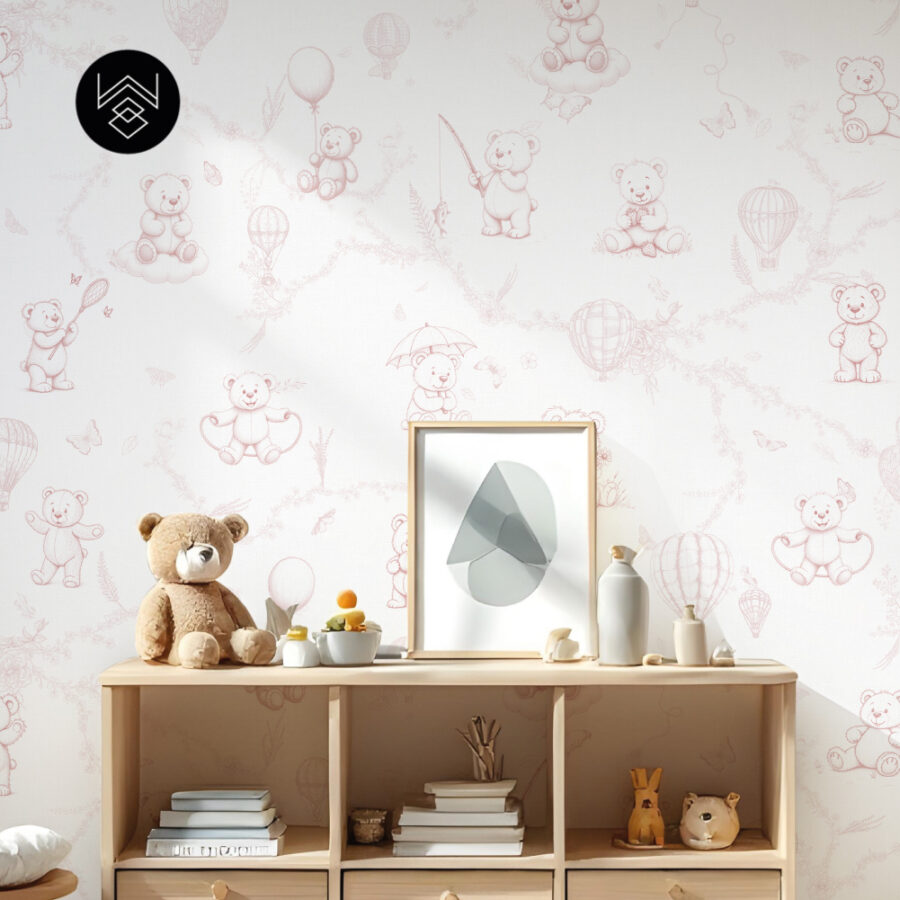 טפט מילאן דובונים ורוד 5