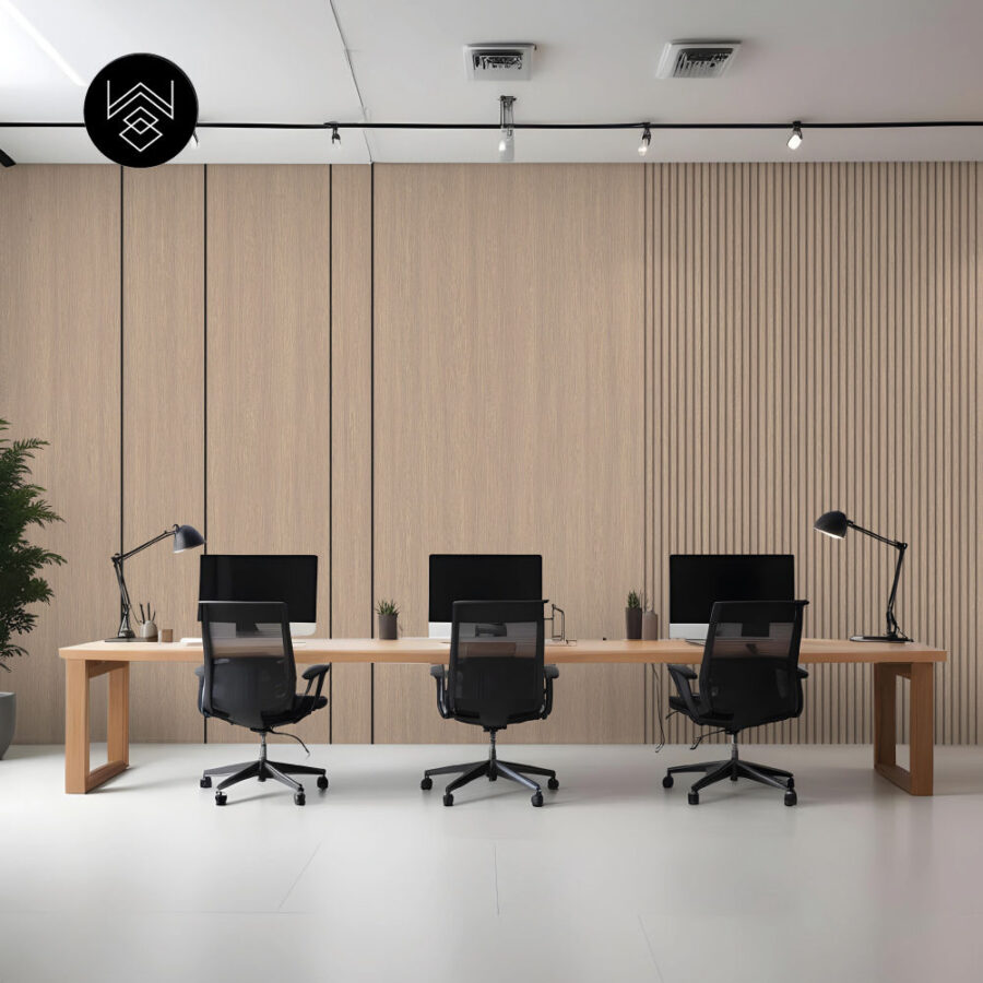 טפט דמוי פורניר עץ אפור מעושן