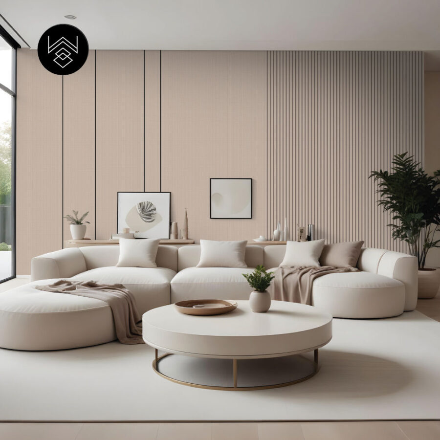 טפט דמוי פורניר פשתן