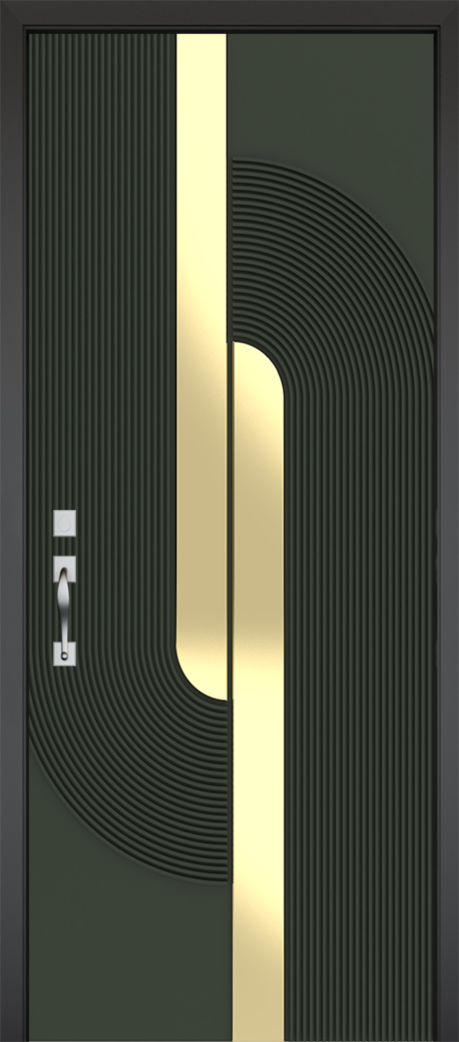 טפט לדלת 110-1 ירוק כהה