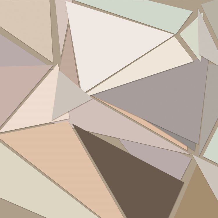 טפט גיאומטרי - דוגמת משולשים בגדלים ובצבעים שונים בתלת מימד