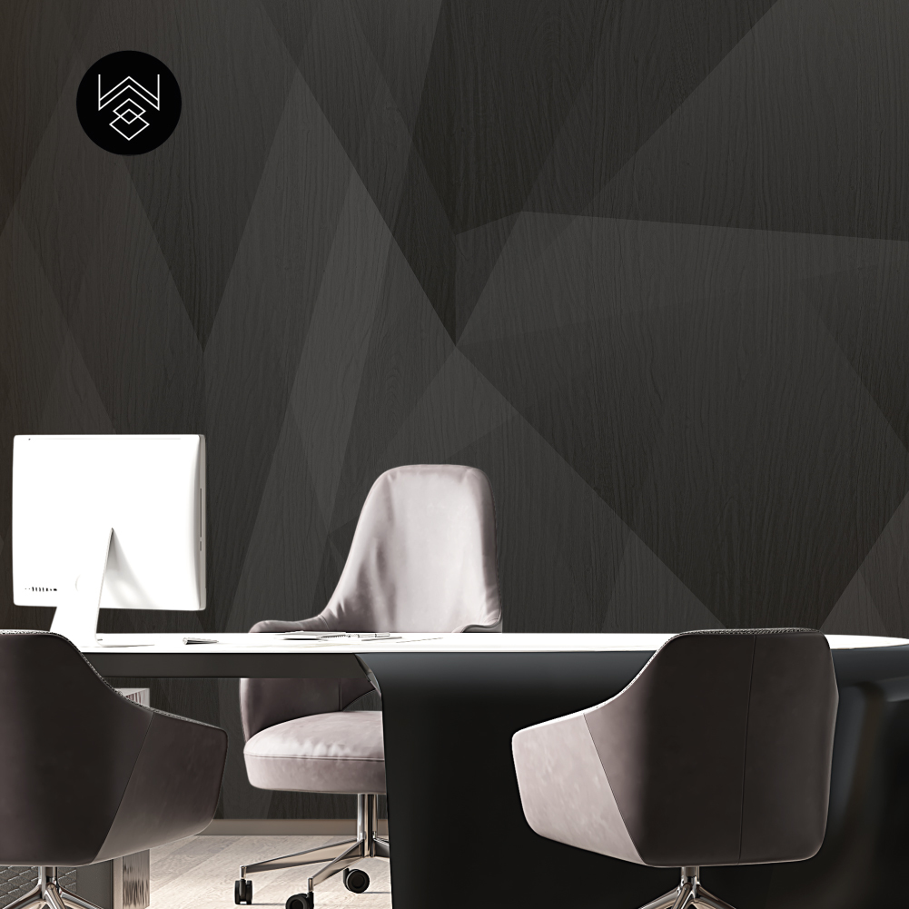 טפט גאומטרי פייד 3 שחור