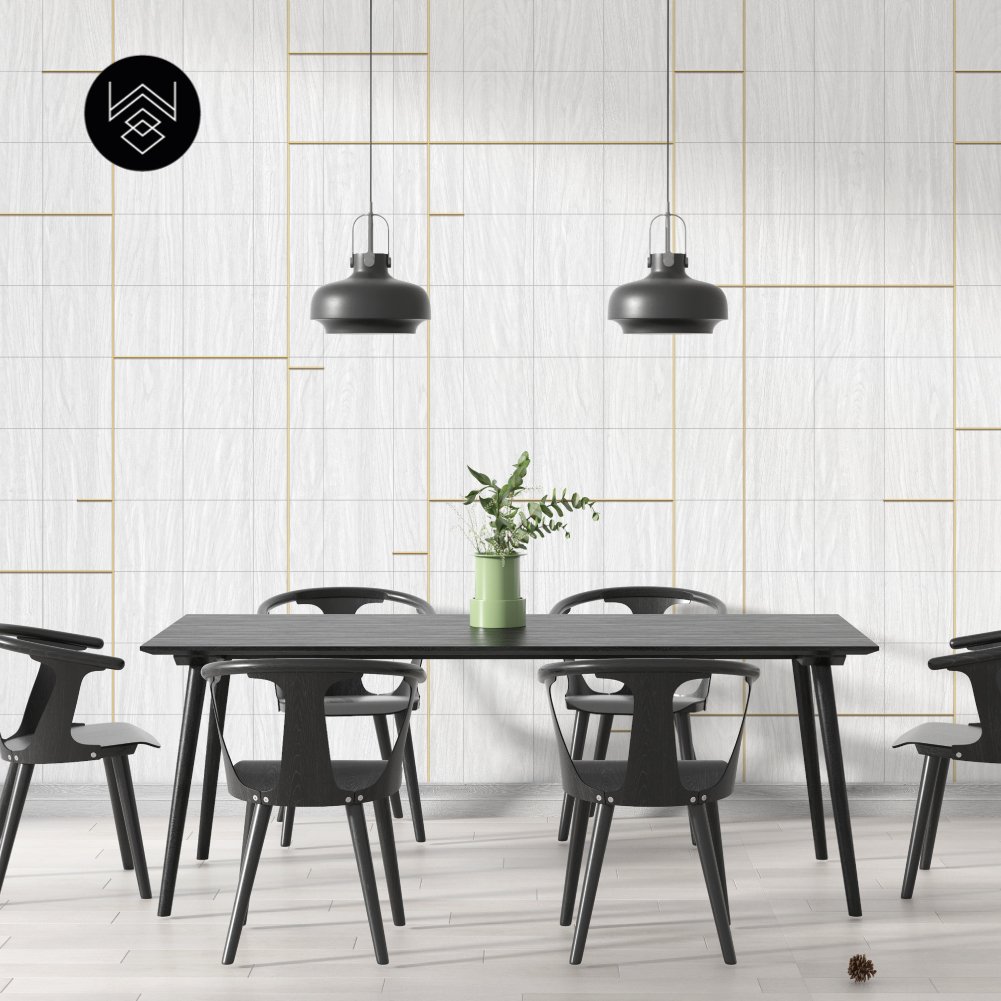 טפט אקלקט ליין לבן