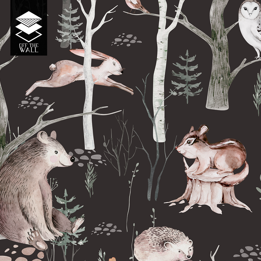 טפט וואטרקולור וודלנד דארק