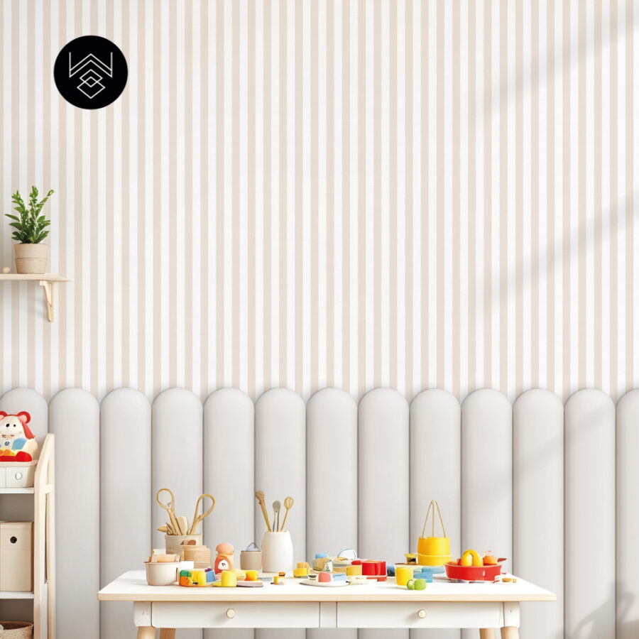 טפט פסים פשתן בז’