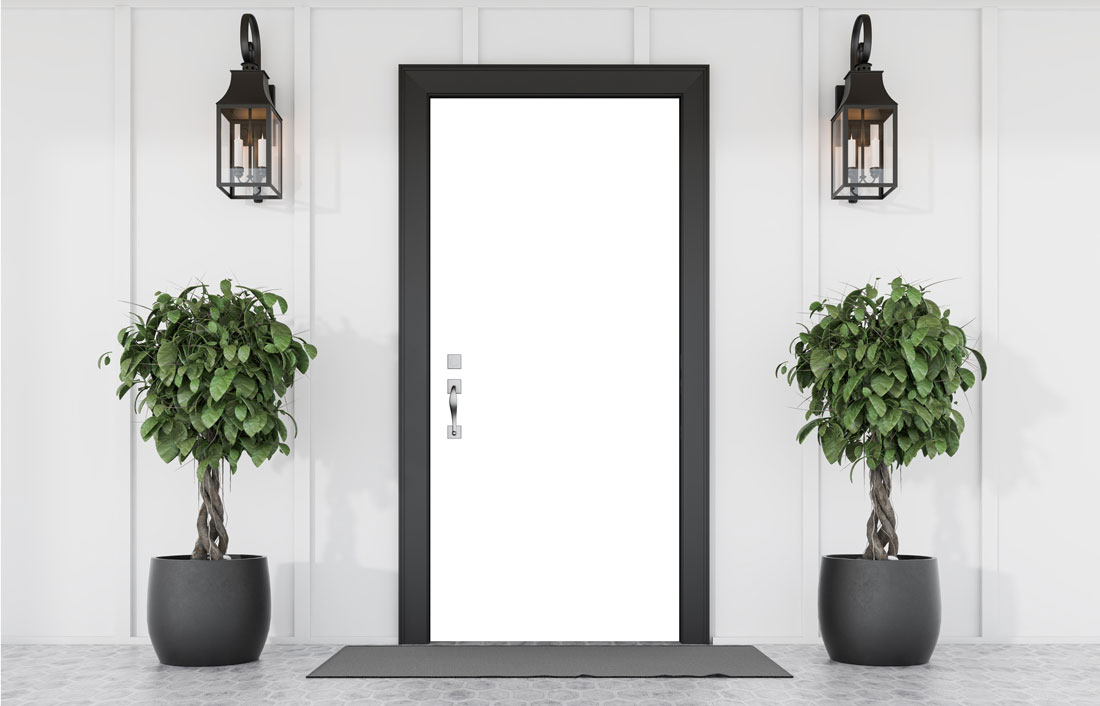 טפט לדלת WHITE