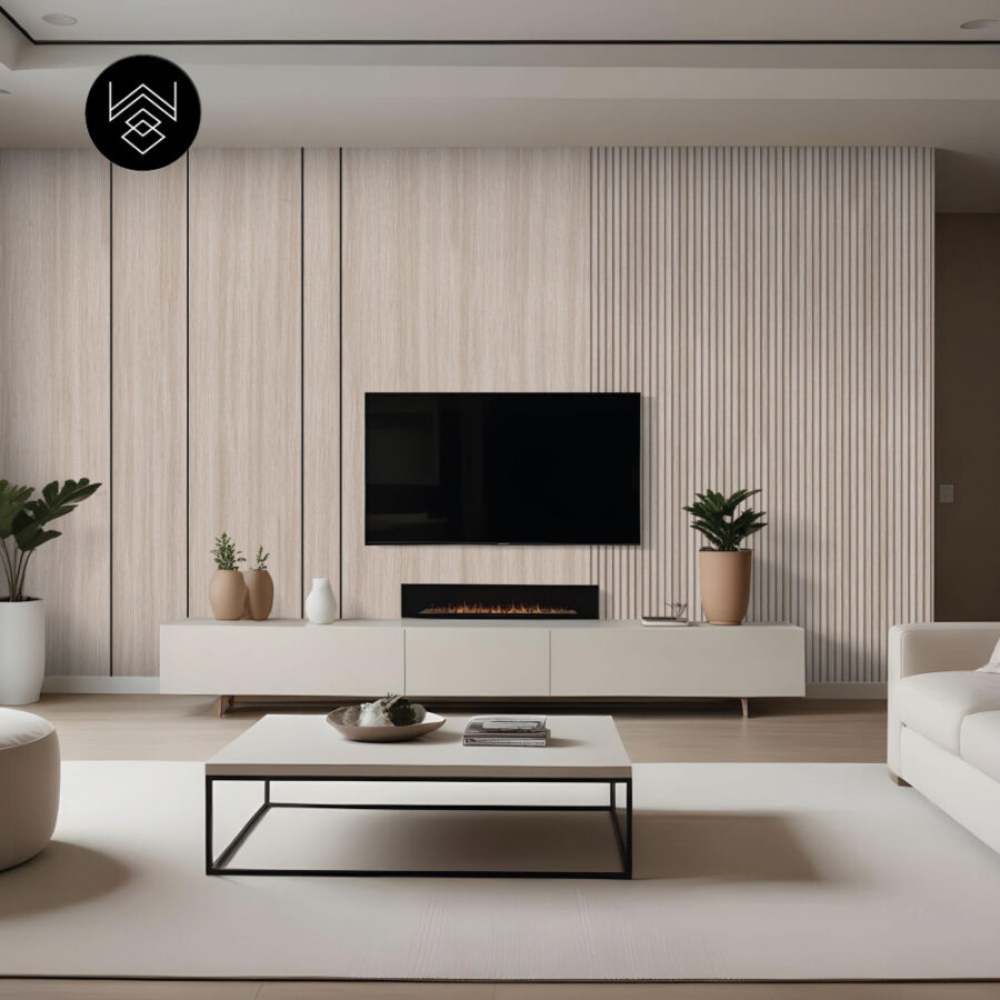 טפט דמוי פורניר עץ אלון מולבן