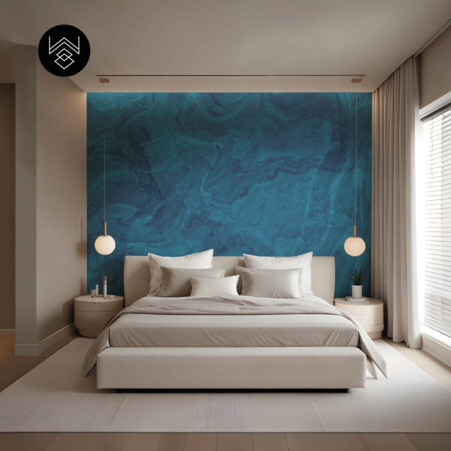 טפט מארבל נורד כחול