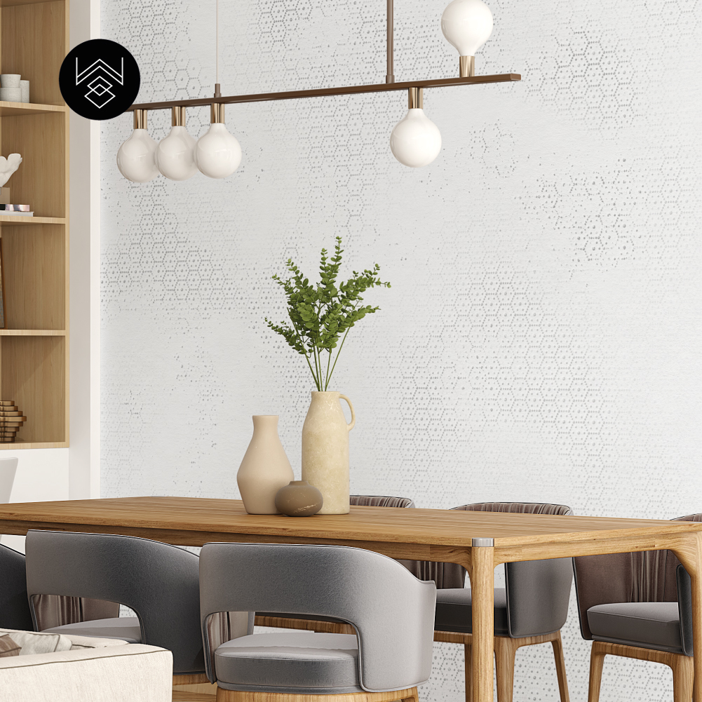 טפט ווש פייד לבן