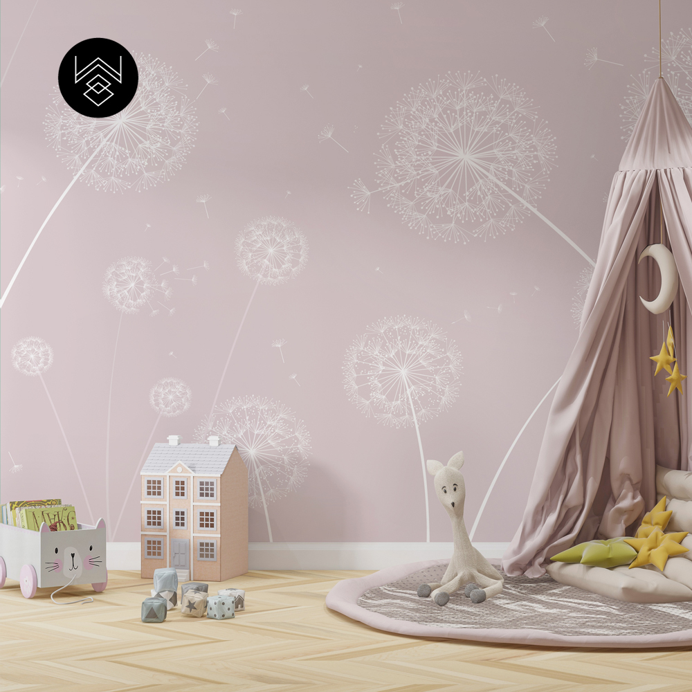 טפט סביונים 4 ורוד בייבי