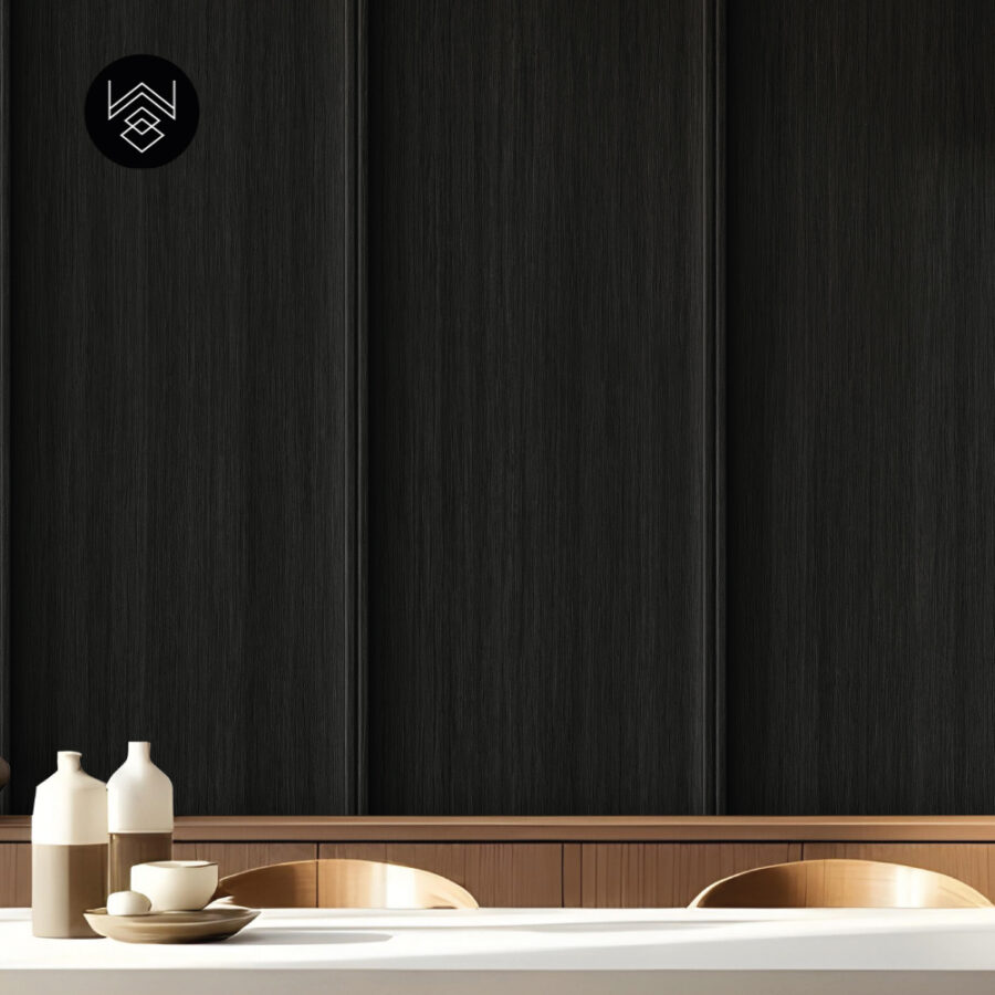 טפט דמוי פורניר אפקט פחם