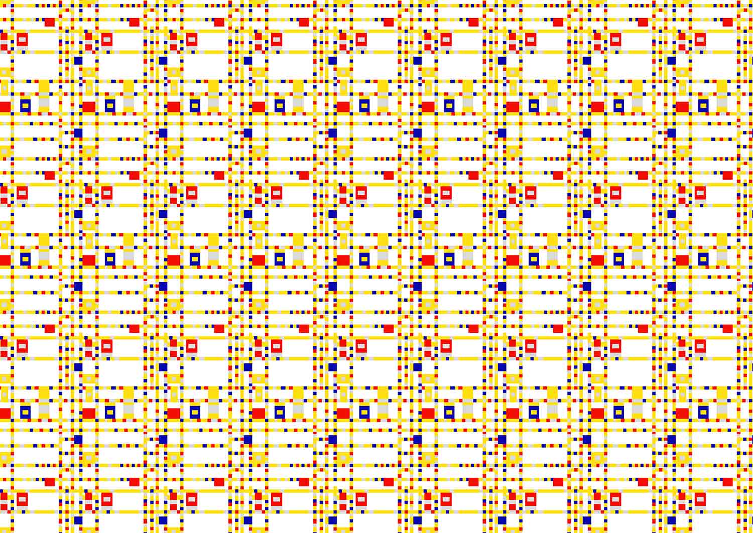 טפט Piet Mondrian Pattern 10