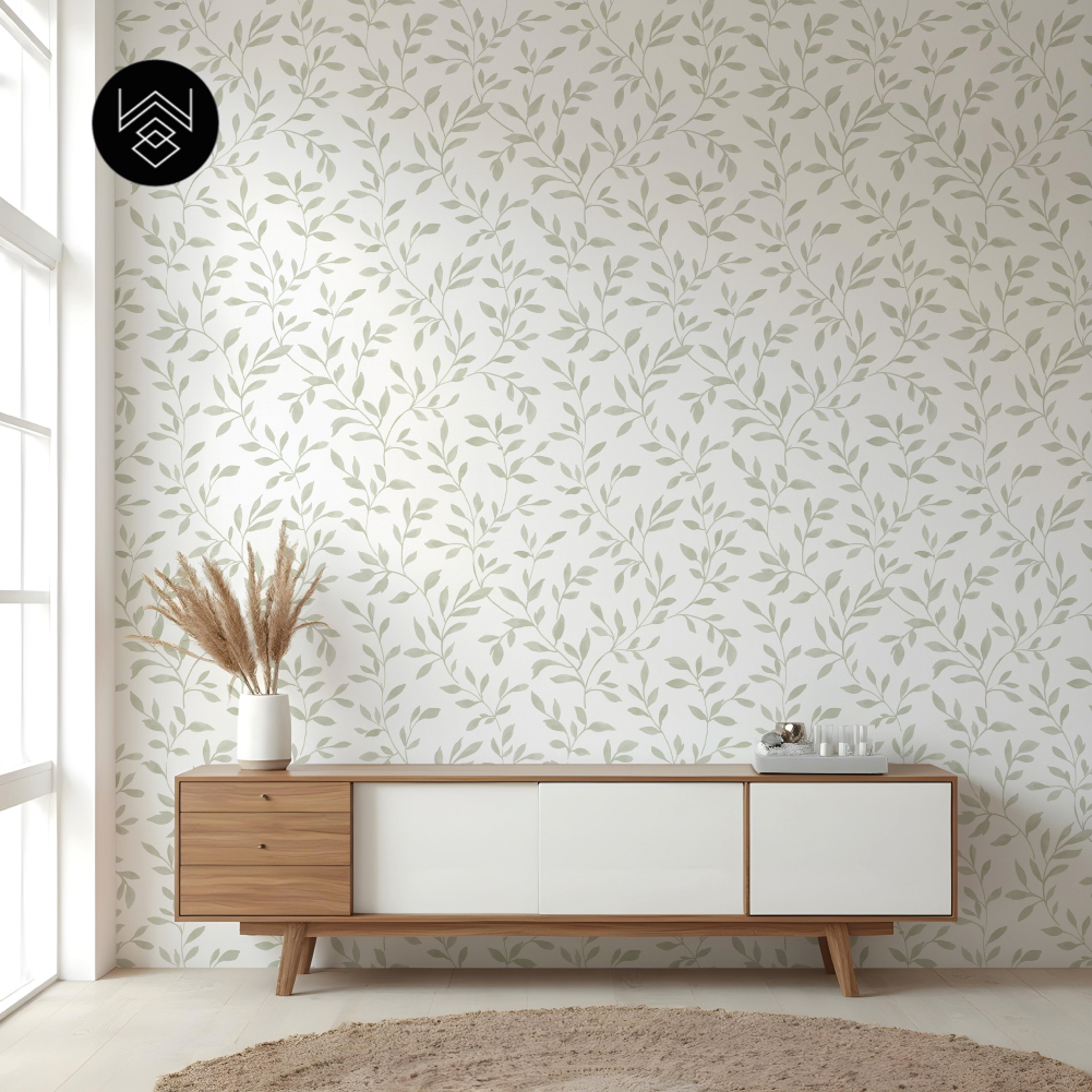 טפט ליבס פשתן ירוק