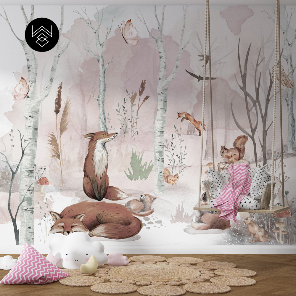 טפט פוקס קידס ורוד