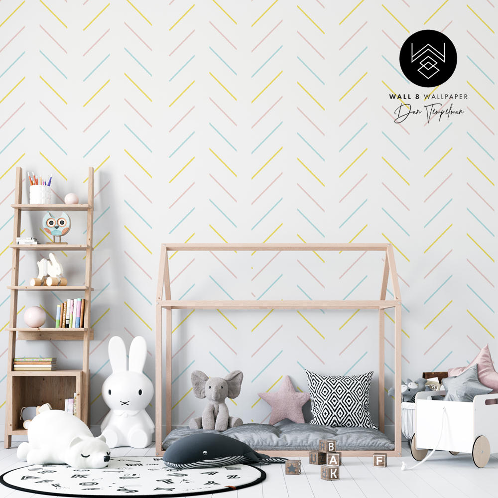 טפט פישבון מינימליסטי צבעוני