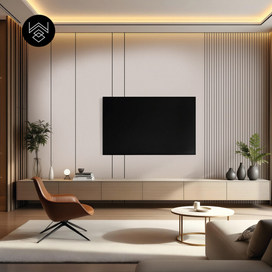 טפט דמוי פורניר פשתן בהיר