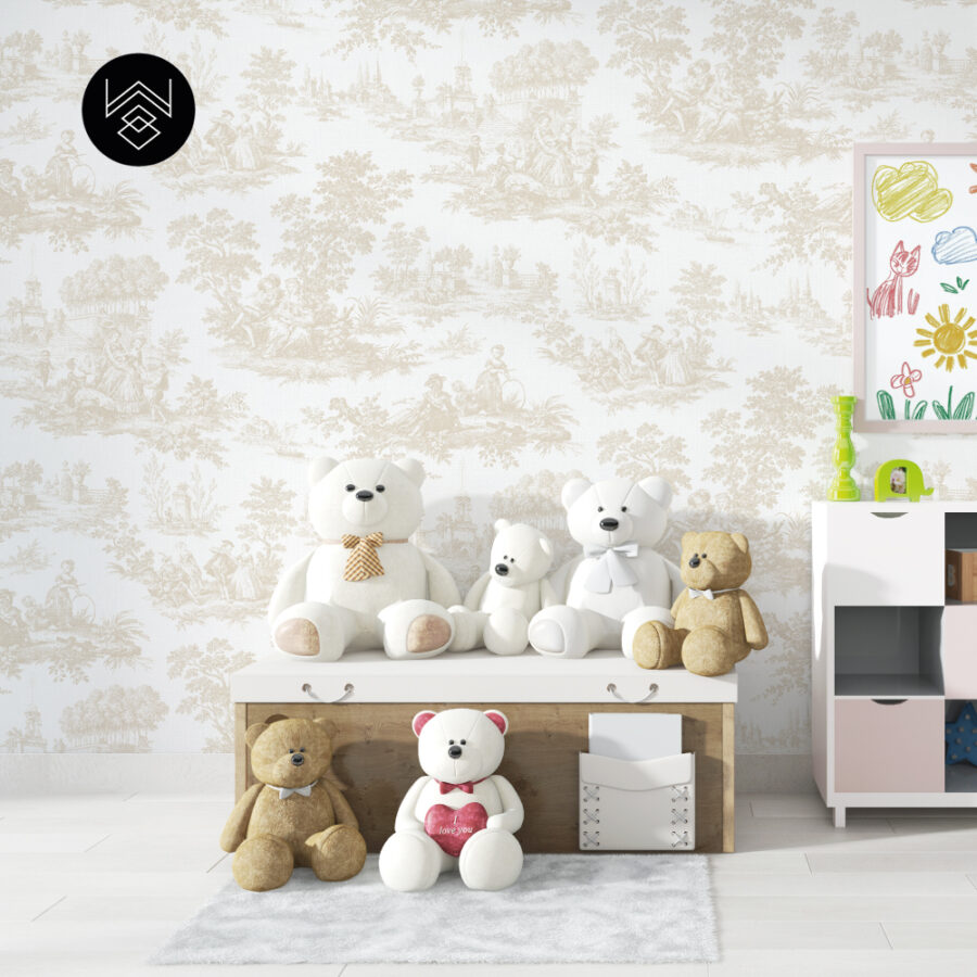 טפט ויקטוריה פאטרן בז’