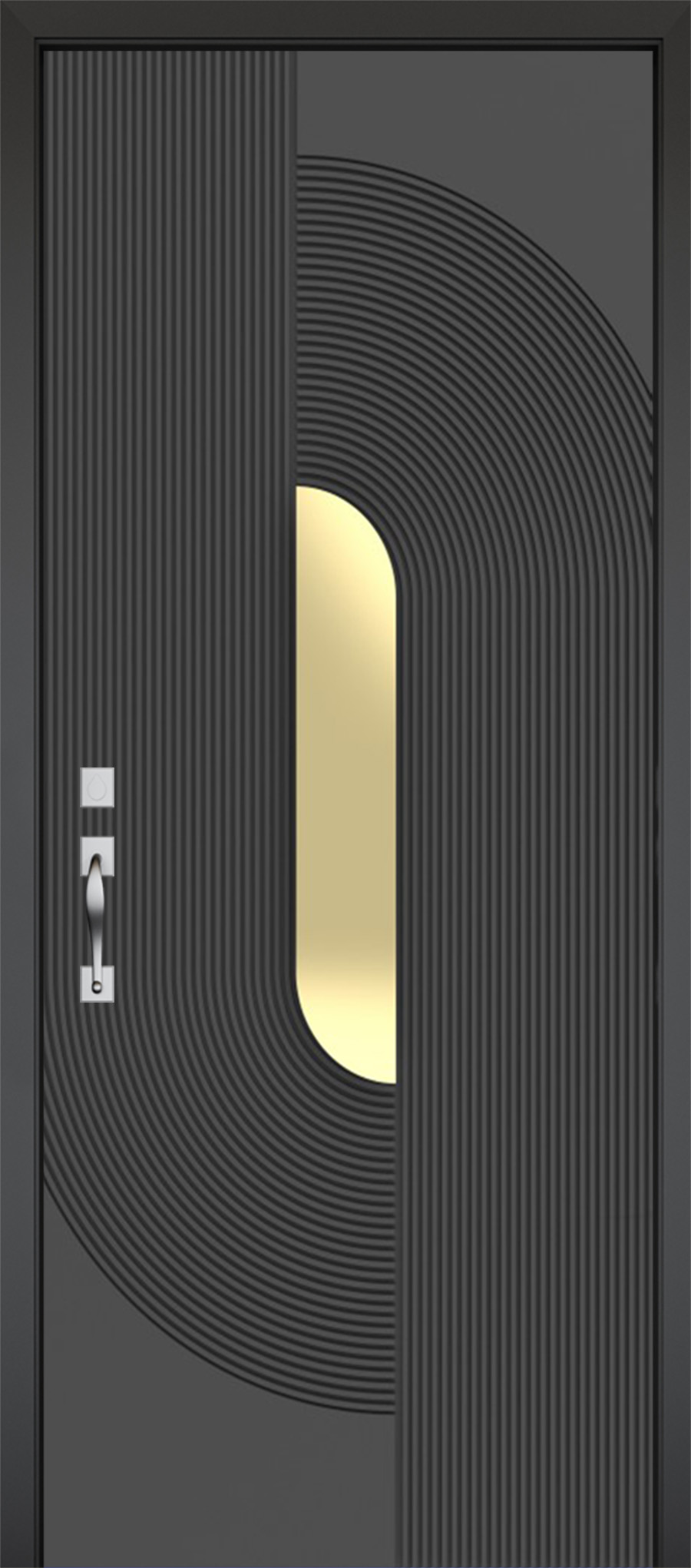 טפט לדלת 110 אפור כהה