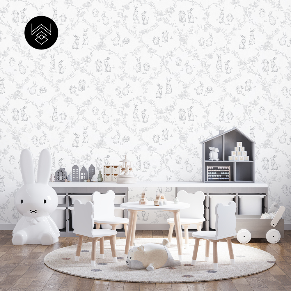 טפט ראביט אוריינט אפור