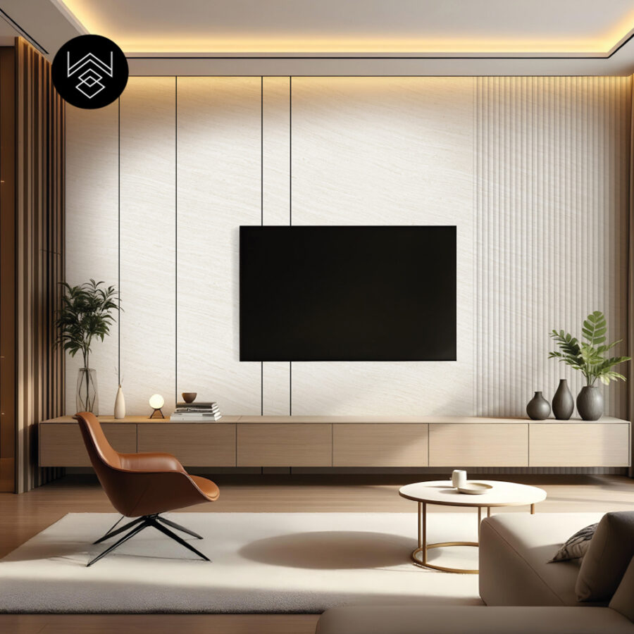 טפט דמוי פורניר טרוונטין מולבן