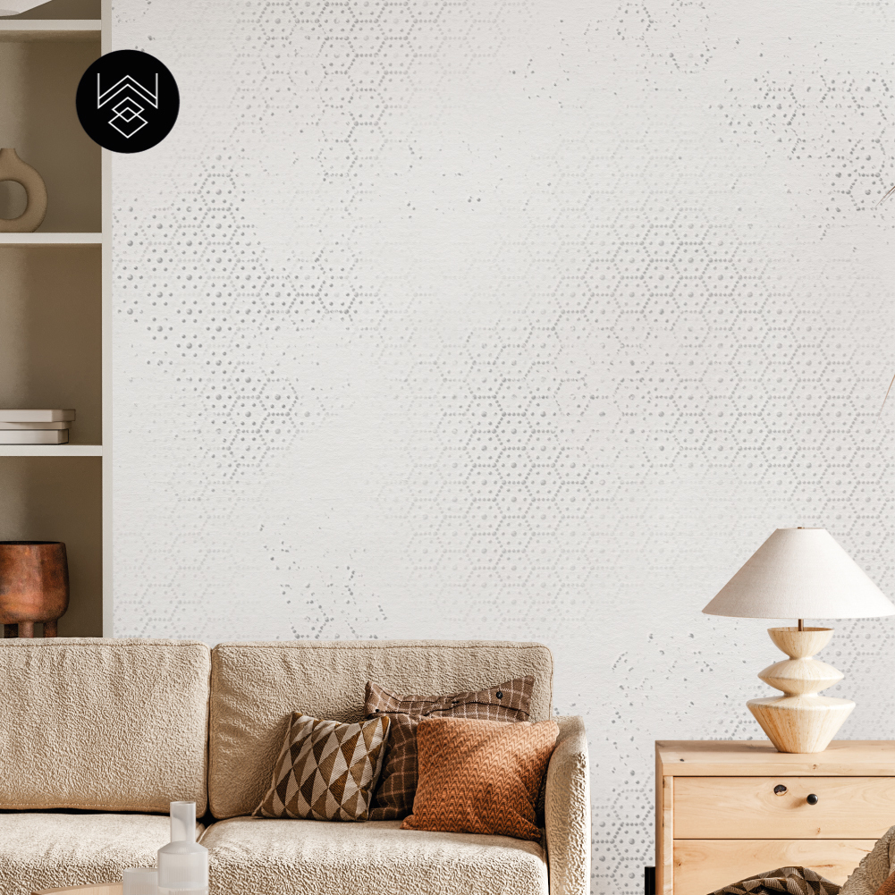 טפט ווש פייד לבן