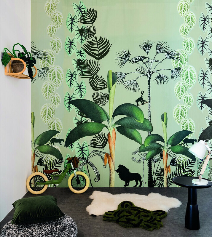 טפט סיפורי ילדים Jungle Green