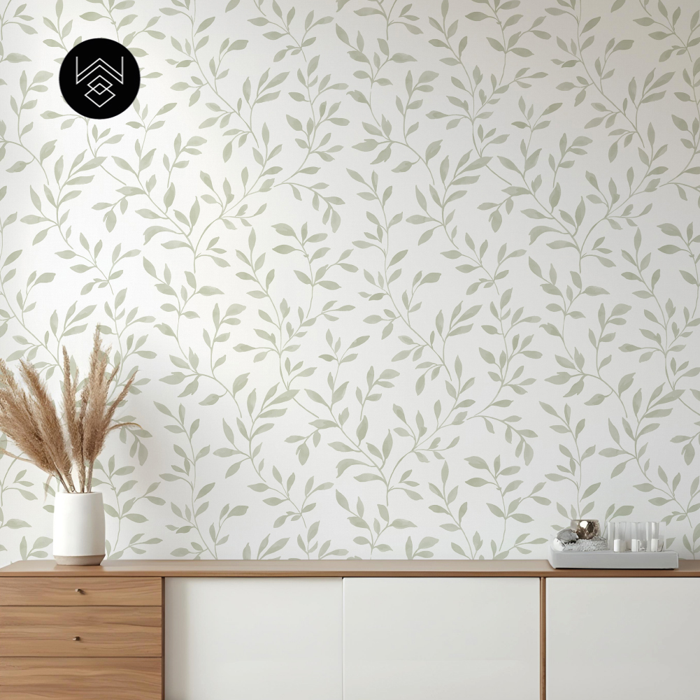 טפט ליבס פשתן ירוק