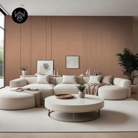 טפט דמוי פורניר מטאלי רוז גולד