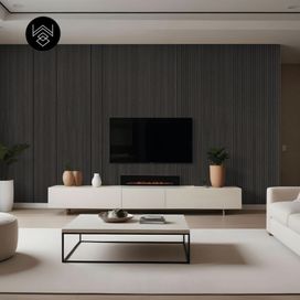 טפט דמוי פורניר עץ פחם