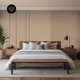 טפט דמוי פורניר עץ אלון שטרייף