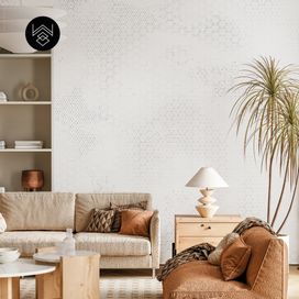 טפט ווש פייד לבן