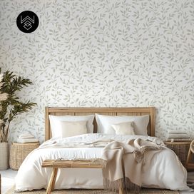 טפט ליבס פשתן ירוק