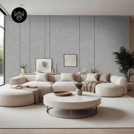 טפט דמוי פורניר בטון אפור