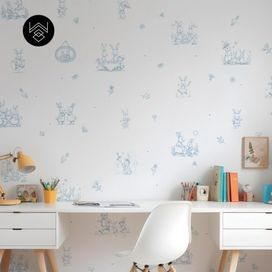 טפט ראביט אלגנט כחול