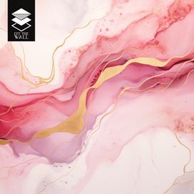 טפט פינק אבסטרקט גולד