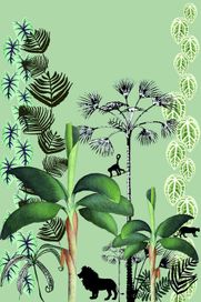 טפט סיפורי ילדים Jungle Green