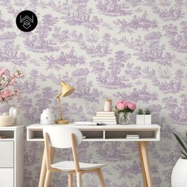 טפט ויקטוריה פאטרן סגול