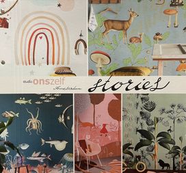 טפט סיפורי ילדים Fox in forest white