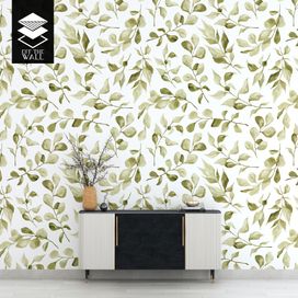 טפט וואטרקולור אקליפטוס ליבס