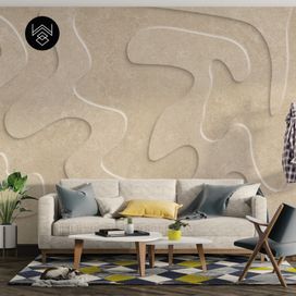 טפט פיין אבסטרקט 3 חום