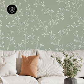 טפט ענפים קסומים ירוק