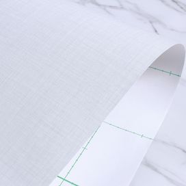 טפט מדבקה פרימיום דמוי פשתן לבן