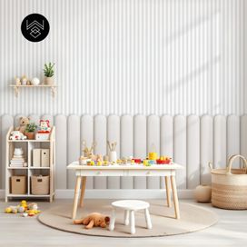 טפט פסים פשתן אפור