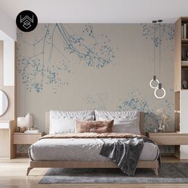 טפט קוטון ליבס 4 כחול