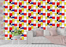 טפט Piet Mondrian Pattern 2