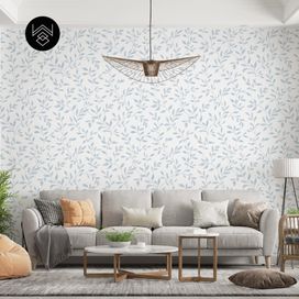 טפט ליבס פשתן כחול