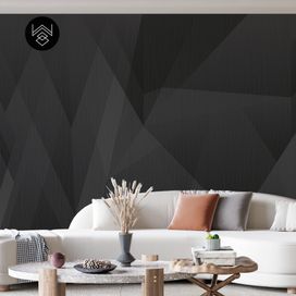 טפט גאומטרי פייד 3 שחור