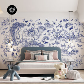 טפט ויקטוריה קידס כחול