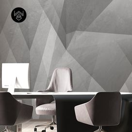 טפט גאומטרי פייד 2 אפור