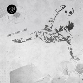 טפט צ'מפיון 3 שחור אפור